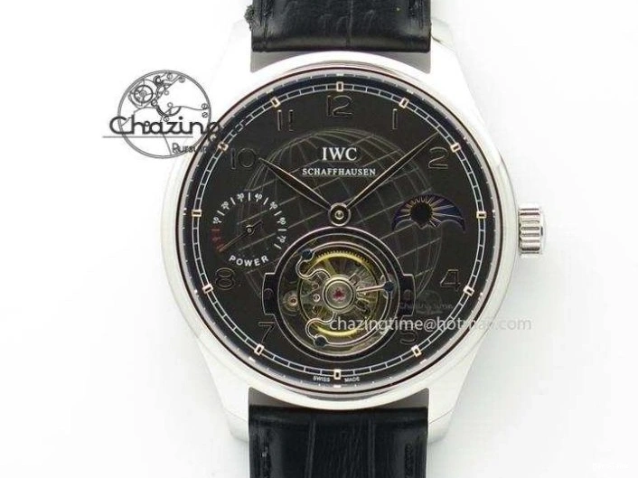 MIROTIME 0413 Original Portuguese IW358304 ZF 1:1 Best Edition SS White Dial RG Markers on Leather Strap A 7077